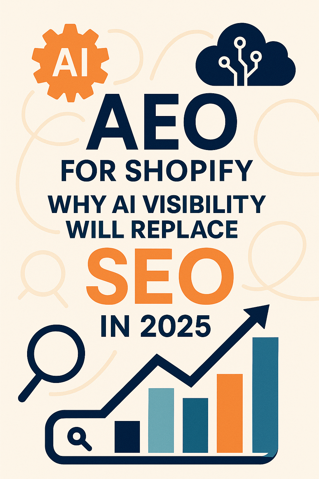 Visual representation of Algorithmic Experience Optimization with AI analyzing website structure.